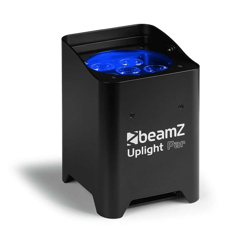 BEAMZ BBP62 LED BATTERY UPLIGHTER IP65 6x 12W RGBAWUV [6 IN A FLIGHTCASE]