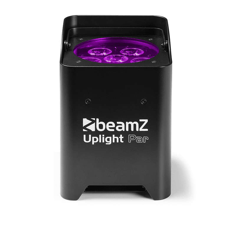 BEAMZ BBP62 LED BATTERY UPLIGHTER IP65 6x 12W RGBAWUV [6 IN A FLIGHTCASE]