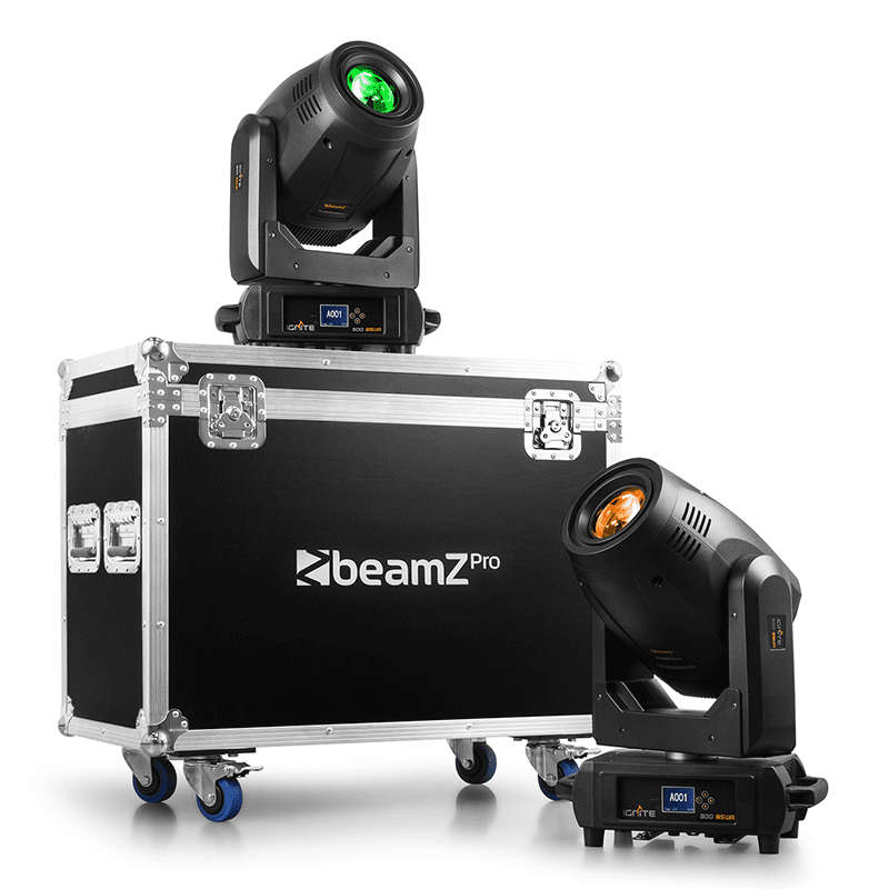 BEAMZPRO IGNITE300A LED MOVING HEAD BEAM-SPOT-WASH 1x 300W WITH ANIMATION [2 IN A FLIGHTCASE]