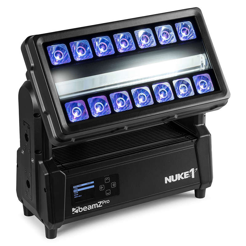 BEAMZPRO NUKE1 LED COMBI IP65 96x 10W STROBE 14x 40W BEAM RGBWCW