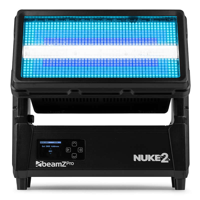 BEAMZPRO NUKE2 LED COMBI IP65 96x 10W STROBE 864x 0.5W WASH RGBCW