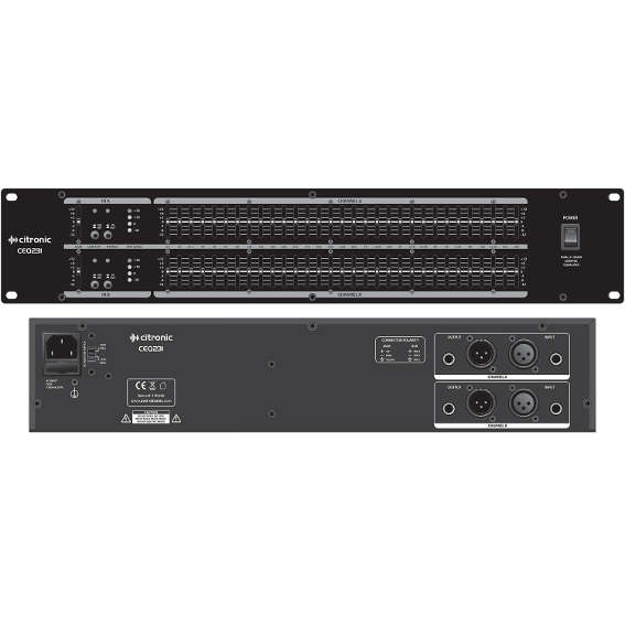 CITRONIC - CEQ231 DUAL 31-BAND GRAPHIC EQ