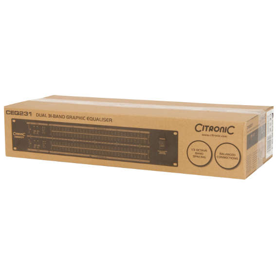 CITRONIC - CEQ231 DUAL 31-BAND GRAPHIC EQ