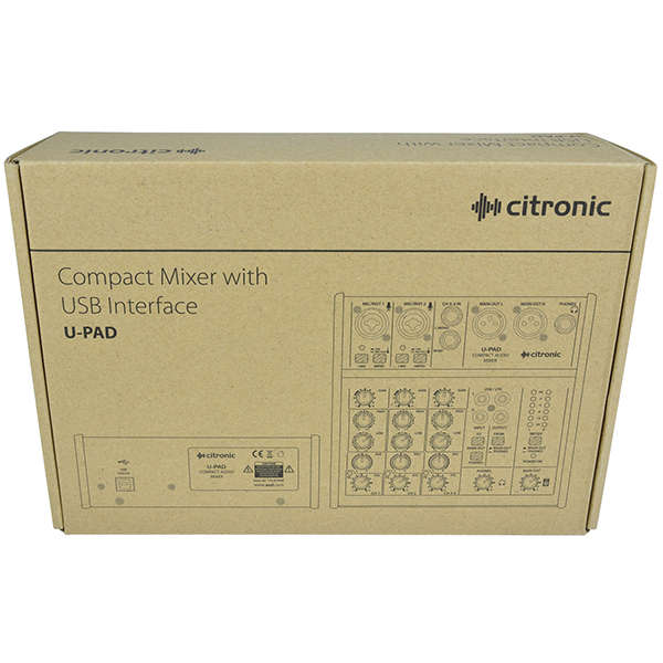 CITRONIC - QTX - U-PAD COMPACT MUSIC MIXER USB INTERFACE
