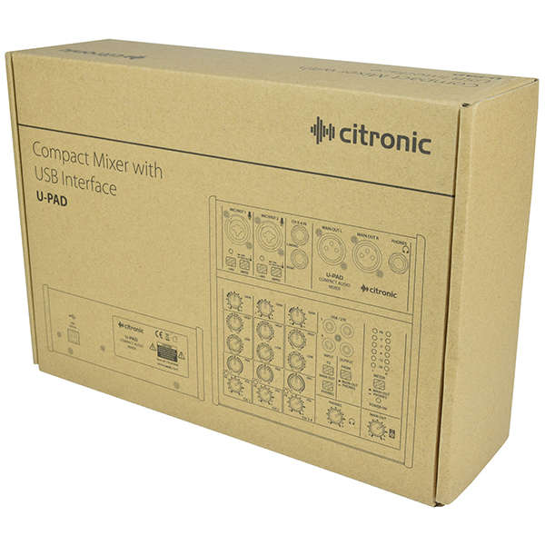 CITRONIC - QTX - U-PAD COMPACT MUSIC MIXER USB INTERFACE