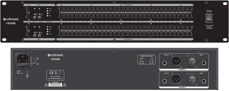 CITRONIC - CEQ231 DUAL 31-BAND GRAPHIC EQ