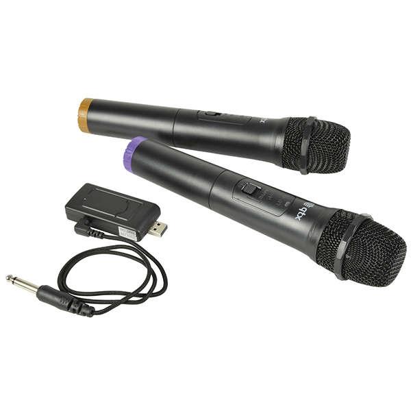 QTX U-MIC-863.2+864.8 DUAL HANDHELD MICROPHONE UHF 863.2MHz + 864.8MHz