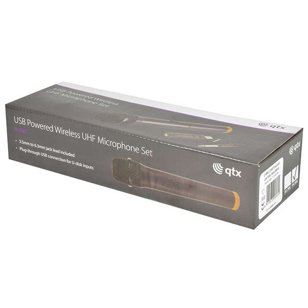 QTX U-MIC-864.8 HANDHELD MICROPHONE UHF 864.8MHz
