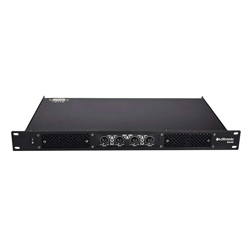 CITRONIC - D4350 1U 19in DIGITAL QUAD AMPLIFIER 4 x 350W