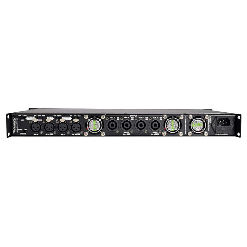CITRONIC - D4350 1U 19in DIGITAL QUAD AMPLIFIER 4 x 350W