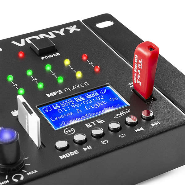 Vonyx - STM3030 MIXER WITH BT/MP3/USB/REC