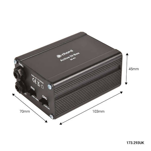 CHORD - DI-A1 ACTIVE DI BOX WITH NOISE FILTER