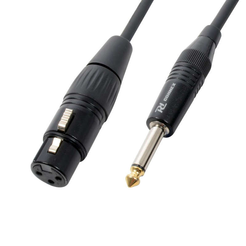 PDC CX40-12 SIGNAL LEAD XLR FEMALE  - 6.3MM MONO MALE 12M