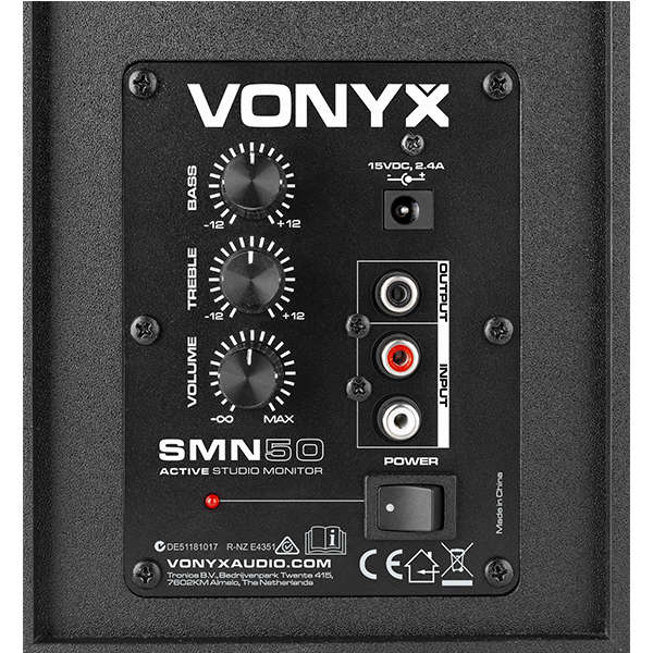 Vonyx - SMN50B ACTIVE STUDIO MONITOR 5IN PAIR
