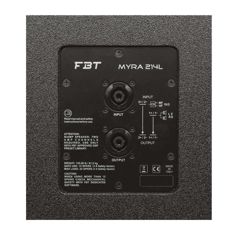 FBT - MYRA214L PASSIVE ARRAY SPEAKER 2240W RMS