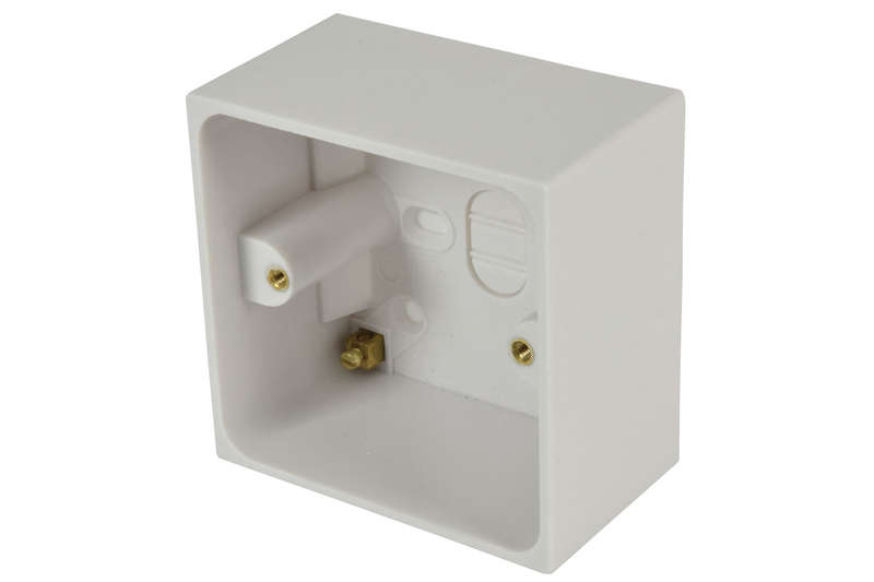 MERCURY - SINGLE SURFACE BACK BOXES 86mm x 86mm x 50mm