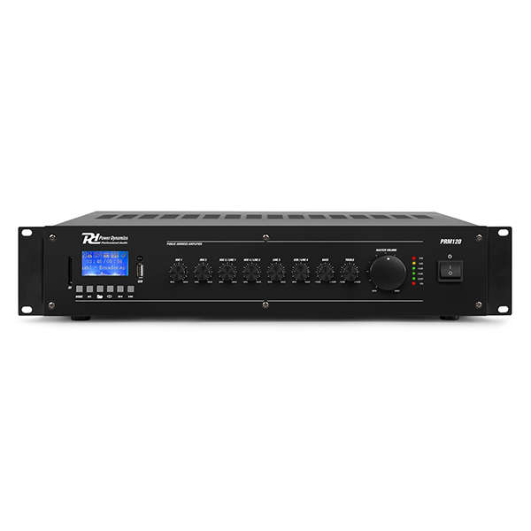 PDM PRM120 100V MIXER AMPLIFIER 120W USB/SD/BT 6 ZONE