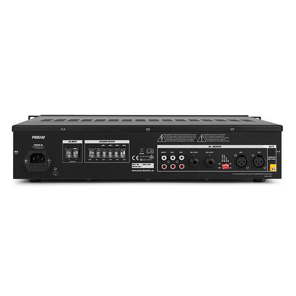 PDM PRM240 100V MIXER AMPLIFIER 240W USB/SD/BT 4 ZONE