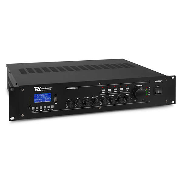 Power Dynamics - PRM360 100V 6-CH MIXER-AMPLIFIER 4-ZONE