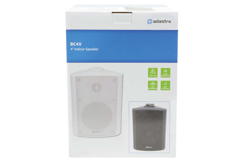 ADASTRA BC4V-B PASSIVE WALL MOUNT SPEAKER 4IN BLACK 35W 100V