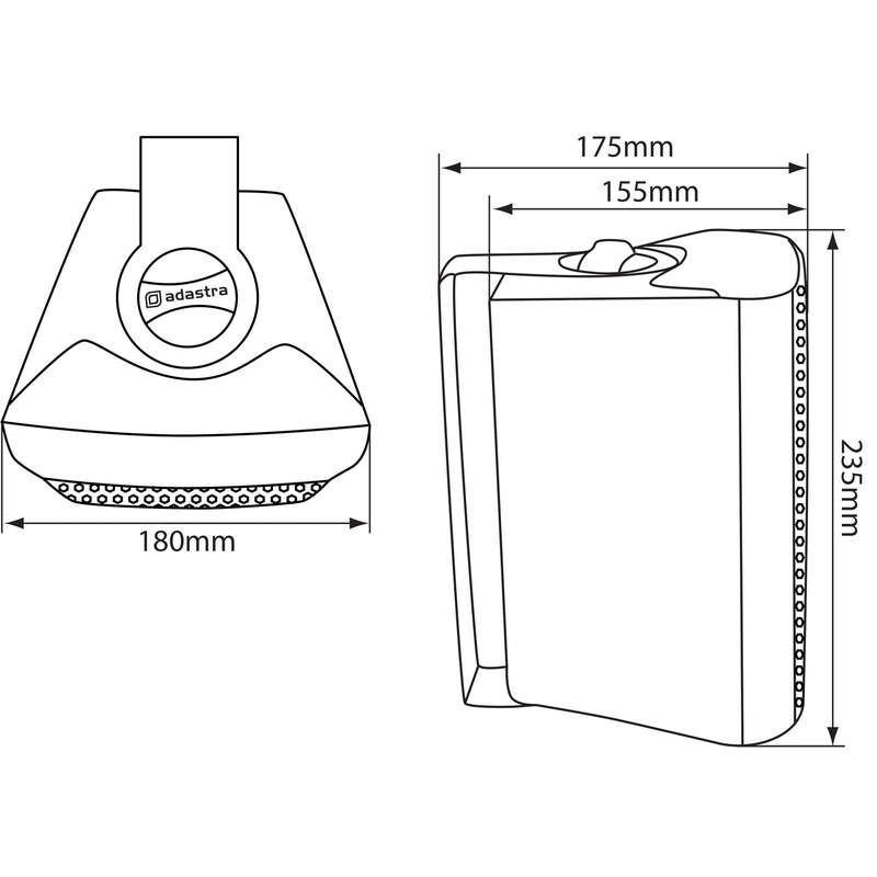 ADASTRA BC5V-W PASSIVE WALL MOUNT SPEAKER 5.25IN WHITE 45W 100V