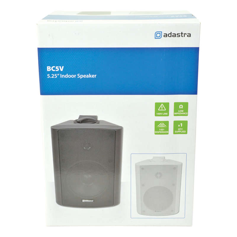 ADASTRA BC5V-W PASSIVE WALL MOUNT SPEAKER 5.25IN WHITE 45W 100V