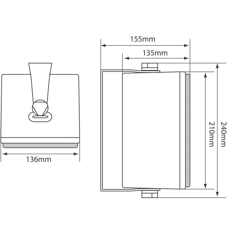 ADASTRA - B30V-W 100V LINE BACKGROUND SPEAKERS PAIR
