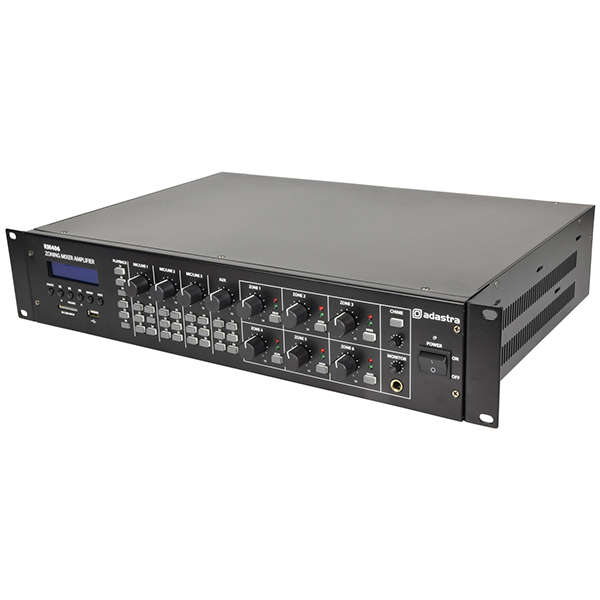 ADASTRA RM406 100V MIXER AMPLIFIER 40W USB/SD/FM/BT 6 ZONE