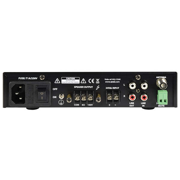 ADASTRA UM30 100V MIXER AMPLIFIER 30W USB/FM/BT