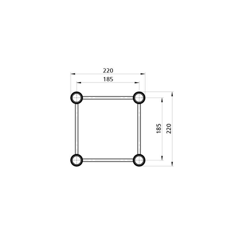 ALUSTAGE QUAD 240 TRUSS 1M