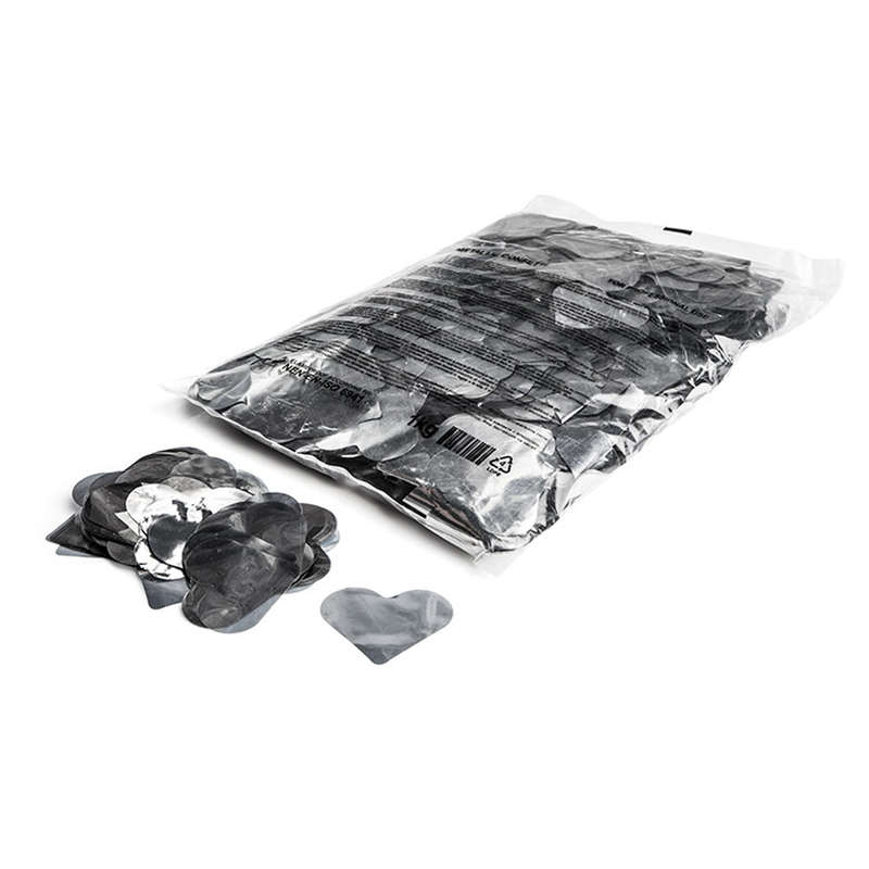 Magic FX - SILVER METALLIC CONFETTI HEARTS