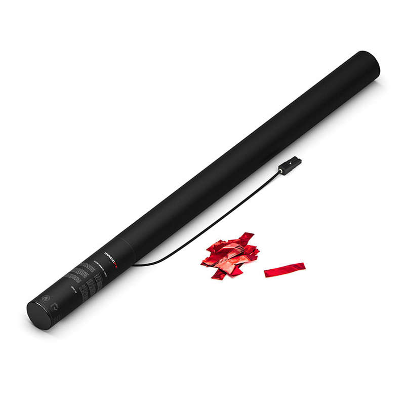 MAGIC FX - RED METALLIC ELECTRIC CANNON PRO - CONFETTI