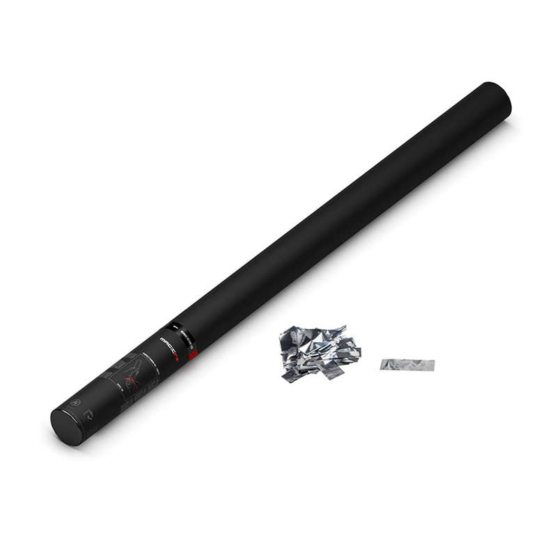 MAGIC FX - SILVER METALLIC HANDHELD CANNON PRO - CONFETTI