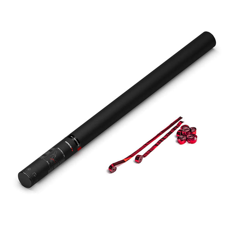 MAGIC FX - RED METALLIC HANDHELD CANNON PRO - STREAMERS