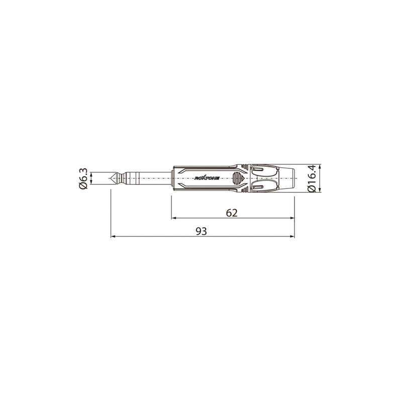 ROXTONE CONNECTOR 6.3mm STEREO MALE