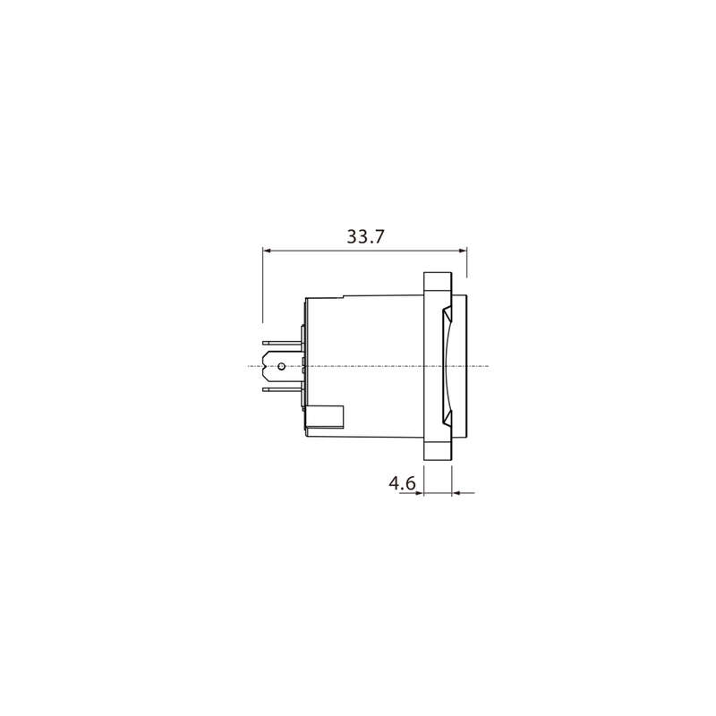 ROXTONE CONNECTOR SPEAKON CHASSIS MOUNT 4 Pin