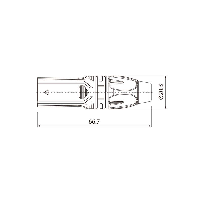 ROXTONE CONNECTOR XLR INLINE MALE