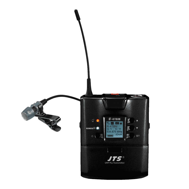 JTS R-4TBM+CM-501 REPLACEMENT BODYPACK MICROPHONE DIVERSITY UHF 614-650 Mhz