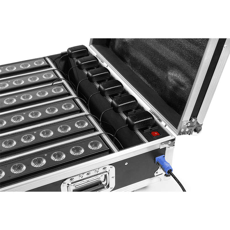 BEAMZ FCC12 FLIGHTCASE FOR 6X BBP612 WITH CHARGING