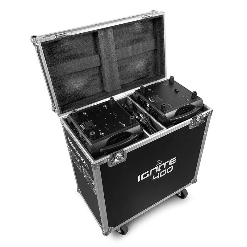 BEAMZPRO IGNITE400 LED MOVING HEAD BEAM-SPOT-WASH 1x 400W [2 IN A FLIGHTCASE]
