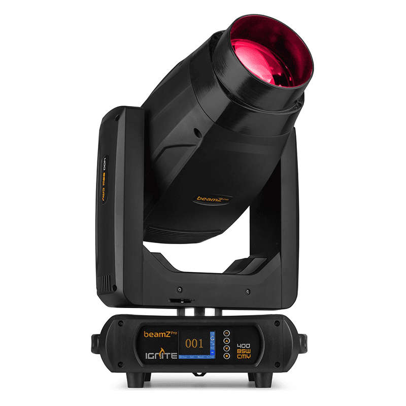 BEAMZPRO IGNITE400 LED MOVING HEAD BEAM-SPOT-WASH 1x 400W [2 IN A FLIGHTCASE]