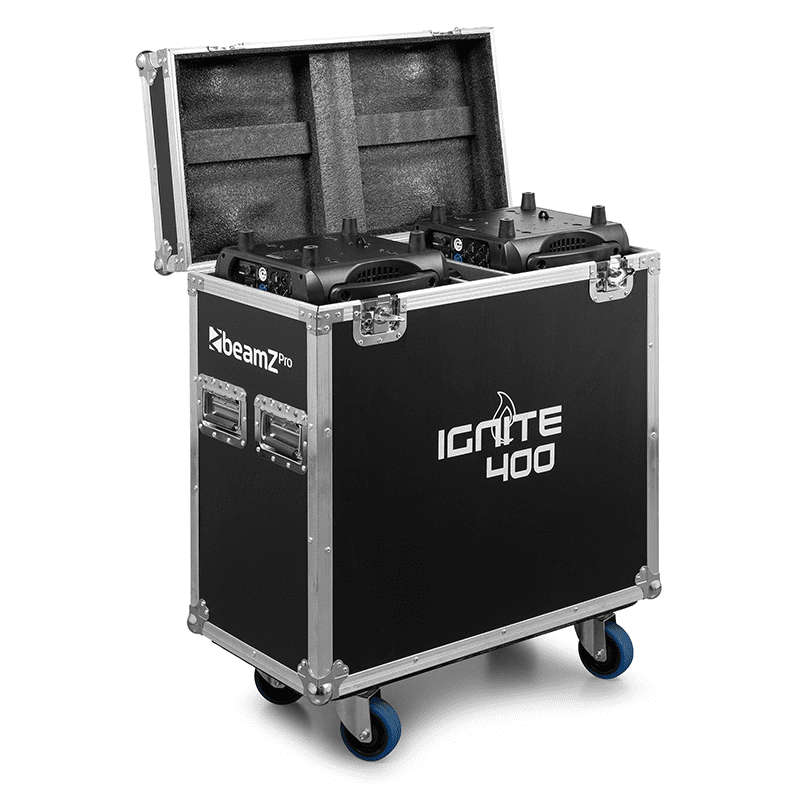 BEAMZPRO IGNITE400 LED MOVING HEAD BEAM-SPOT-WASH 1x 400W [2 IN A FLIGHTCASE]