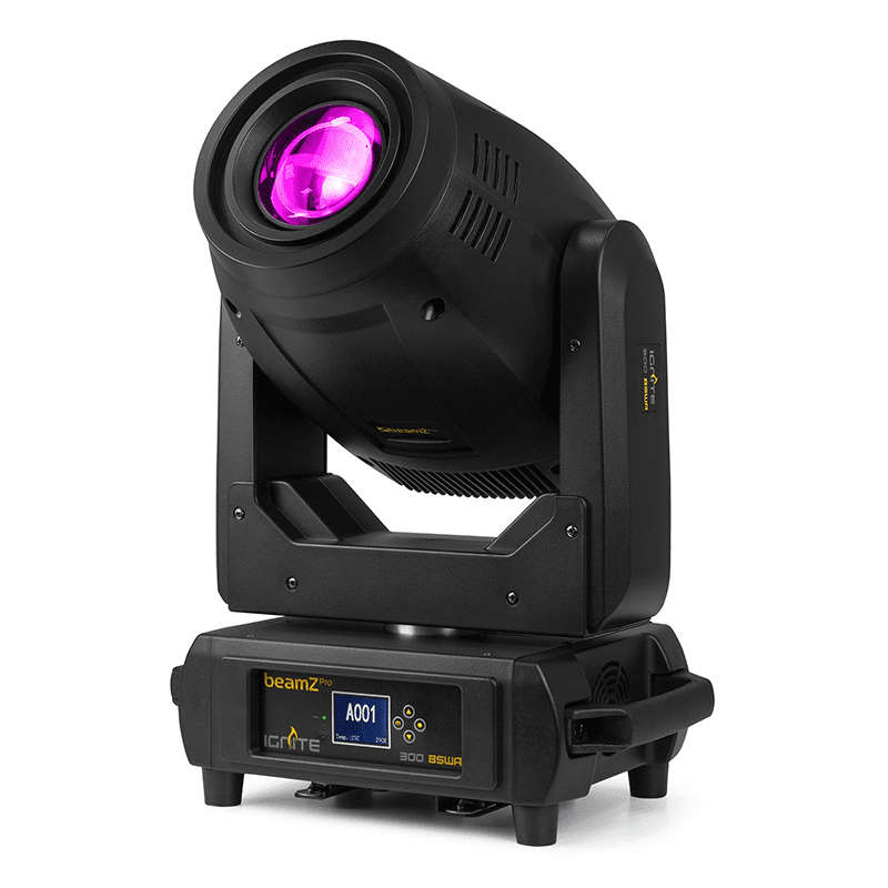 BEAMZPRO IGNITE300A LED MOVING HEAD BEAM-SPOT-WASH 1x 300W WITH ANIMATION
