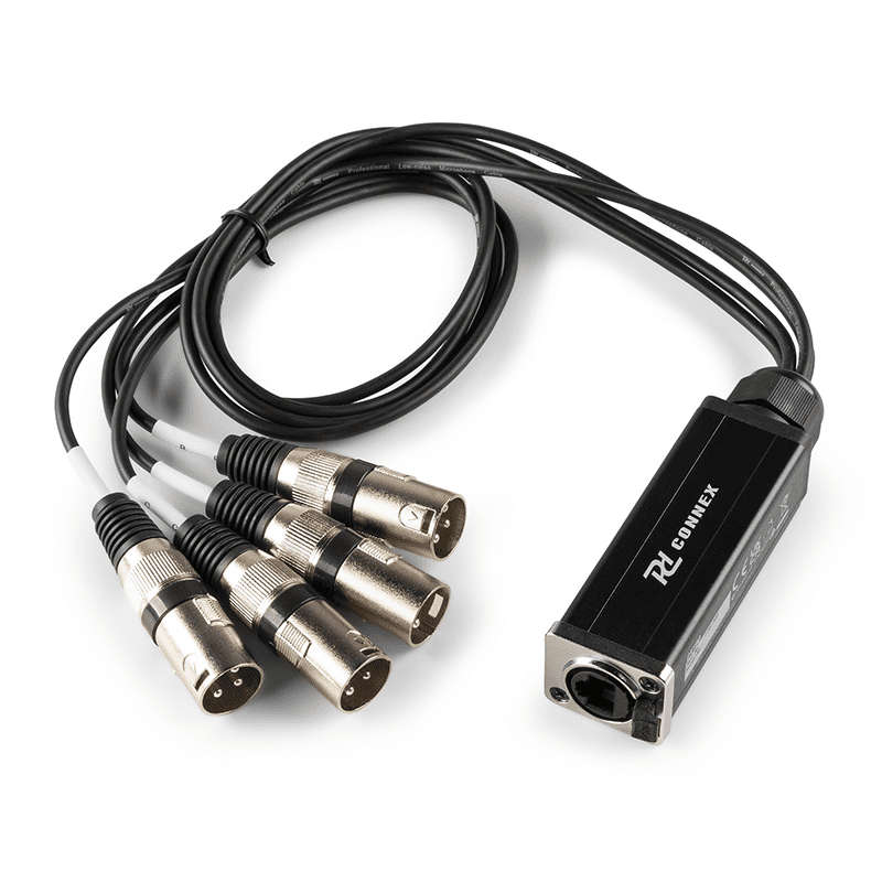 PDC CX190 SIGNAL LEAD RJ45  - 4X XLR MALE 3M