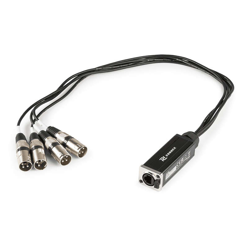 PDC CX190 SIGNAL LEAD RJ45  - 4X XLR MALE 3M