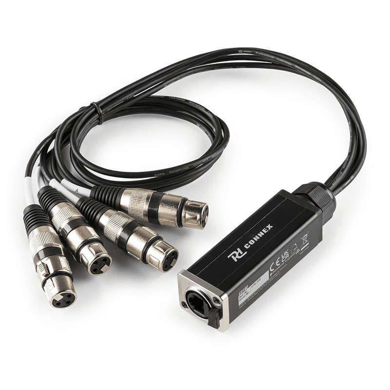 PDC CX192 SIGNAL LEAD RJ45  - 4X XLR FEMALE