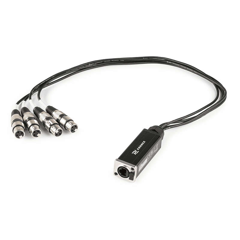 PDC CX192 SIGNAL LEAD RJ45  - 4X XLR FEMALE