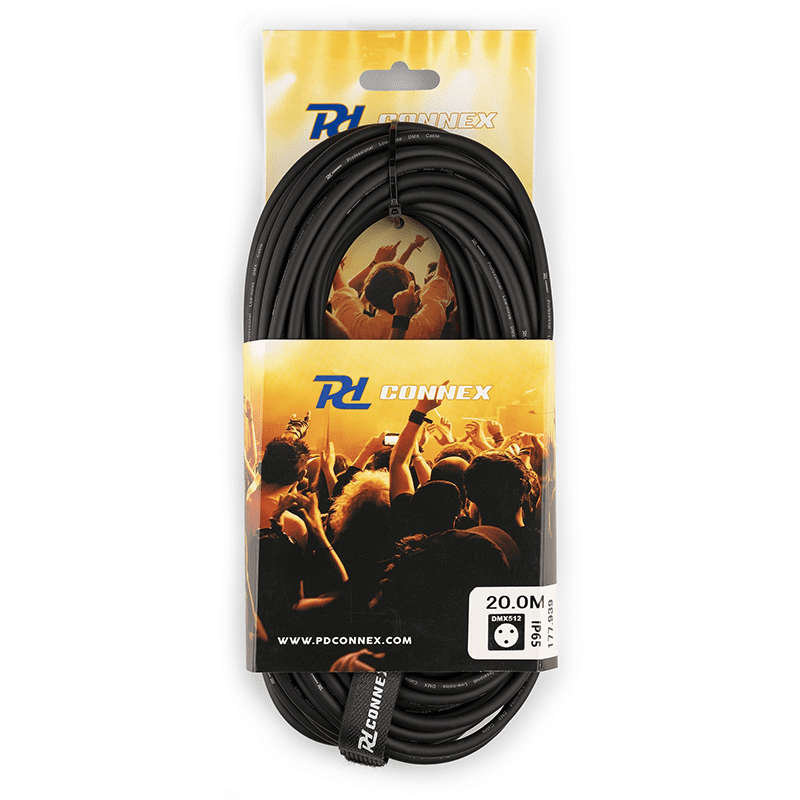 PDC CX104-20 DMX LEAD XLR MALE  - XLR FEMALE 20M