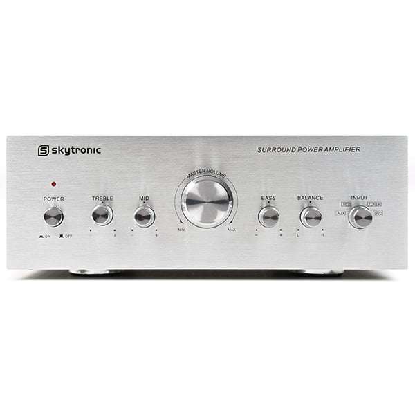SKYTRONIC AV400 COMPACT HIFI AMPLIFIER 2X 200W SILVER