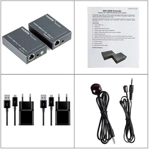 TVA - HDMI OVER CAT5/6 EXTENDER 60m WITH IR